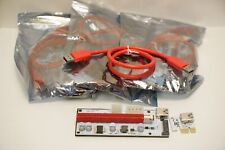Lot of 4 Inateck PCE164P-N08 PCI-E 1X to 16X GPU Riser Card Adapters  picture