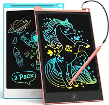 TECJOE 2 Pack LCD Writing Tablet, 8.5 Inch Colorful Doodle Board Drawing Tablet  picture