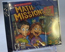Scholastic Math Missions CD-ROM AMAZING ARCADE ADVENTURE WIN MAC Grades 3-5 New picture