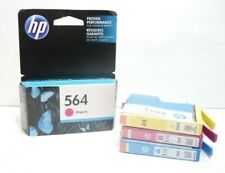 HP Genuine 564 Cyan 2-Magenta Yellow Photo 4 PK Ink for Deskjet 3520 2017 2018 picture