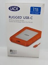 NEW Lacie External Hard HDD Lacie Rugged STFR1000800 Usb-C 1TB Orange picture