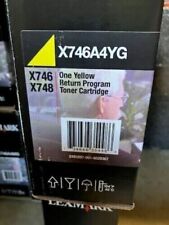 Genuine Lexmark X746A4YG Yellow Toner Cartridge - NEW SEALED picture