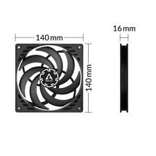 ARCTIC P14 Slim PWM PST Pressure-optimised 140 mm PWM Fan with integrated Y-cabl picture