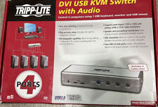 Tripp Lite Compact 4-port DVI/USB KVM Switch w/Audio, Cables B004 picture
