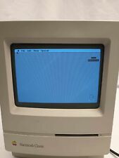 Macintosh Classic M0420 vintage apple computer TURNS ON WORKS picture