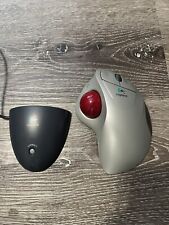 Logitech Trackman T-RA18 USB Wireless Wheel Trackball With Hub. Tested Works picture