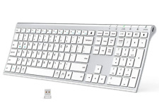 Bluetooth Keyboard, iClever DK03 Wireless Keyboard Multi-Device Keyboard, Dual M picture