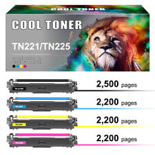 4 x TN225 Toner Cartridge For Brother TN221BK HL-3170CDW MFC-9130CW MFC-9340CDW picture