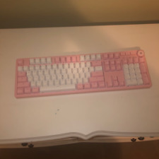 Ajazz AK515 Pink and White Gaming Keyboard picture