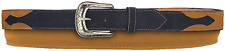 Handcrafted Full Grain Genuine Leather Cowboy Western Arrow Black/Honey Belt picture