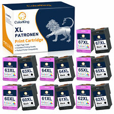 60XL 61XL 62-XL 63XL 64-XL 65XL 67XL Black Color Ink Cartridges combo for HP Lot picture