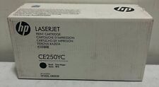 New Sealed Genuine HP CE250YC Black Toner Print Cartridge 504A CE251A for CP3525 picture