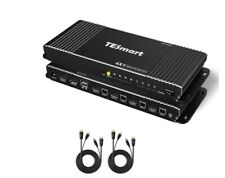 TESmart 4 Port 4K@60Hz Ultra HD 4x1 HDMI KVM Switch with 2x Cables & Remote picture
