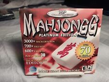 Mahjongg Platinum Edition PC CD-ROM XPChampionship 70+ Games w/ slip cover picture