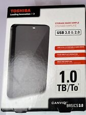 Toshiba Canvio Basics 3.0 1TB External Hard Drive Portable USB 3.0 New In Box picture