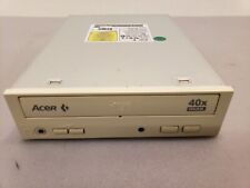 Vintage Retro Acer IDE CDROM White 40X Max CD-ROM 640A-272 Optical Drive Tested picture