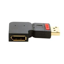 Right Angled 90 Degree DisplayPort Male to Female Extension Adapter Standard ... picture