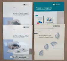 HP DeskWriter 550C Manual Set, User's Guide, Setup ~ Original Hewlett-Packard picture