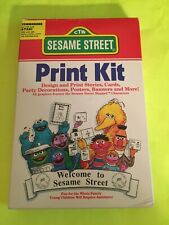 Sesame Street Print Kit - C64 Commodore 64 Game - Atari 400 800 1200 - Complete picture