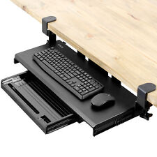 VIVO Extra Sturdy Clamp-on Computer Keyboard Tray Platform with Pencil Drawer picture