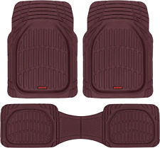 Motor Trend Flextough Floor Mats for Cars, Burgundy Deep Dish All-Weather Car Ma picture