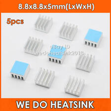 5pcs 8.8*8.8*5mm Aluminum Small Heatsink Cool With 3M 8810 Thermal Pad Applied picture