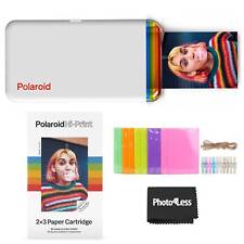 Polaroid Hi-Print 2x3 Photo Printer + Paper Cartridges, Qty 20 & Frames - Bundle picture