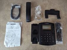 POLYCOM VVX 311 CORDED PHONE SYSTEM 6 LINE POE 2201-48350-101 W/ POWER SUPPLY picture