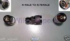 N Male plug to N Female jack Straight Extension RF Cable Adapter Connector USA picture