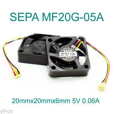 10pcs SEPA MF20G-05A 20x20x6mm 2006 DC 5V 0.06A Mini DC Brushless Cooling fan picture
