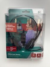Logitech ClearChat Stereo PC Headset w Rotating Microphone Volume Mute Window.33 picture