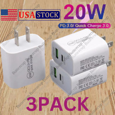 20W USB Type-C Wall Fast Charger PD Power Adapter For iPhone 14 12 13 11 XR Lot picture