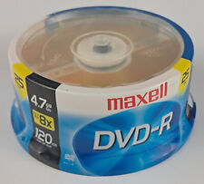 Maxell DVD-R 4.7 GB 25 Pack 8 X 120 Minute Spindle Factory Sealed New  picture
