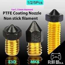 K8/E3D/Volcano Brass PTFE Nozzle Coated Filament .2 - 1mm For 3D Printer Ender 3 picture