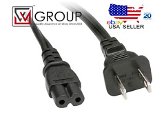 8FT 2 Prong Figure 8 Male 18AWG C7 Replacement Non-Polarized AC Cord UL New picture