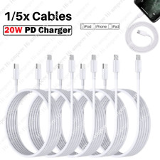 1/5X Lot 20W PD Fast Charger USB-C Cable For iPhone 14 13 12 11 Po Max iPad Cord picture