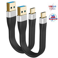 2X Short USB 3.1 A to USB C Cable 12cm Fast Charging 5Gbps for Quest Link Macs picture