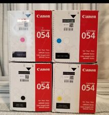 Genuine Canon 054 LBP620C / MF640C Set Of 4, Black + All 3 Colors Sealed Toner picture