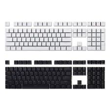 New Thai Keycaps for Mechanical Keyboard  Black White Color 113 Keys ABS  OEM picture
