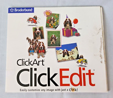 Broderbund ClickArt Click Edit 3-Disk Set 50,000 ClickArt Images 1999 READ picture
