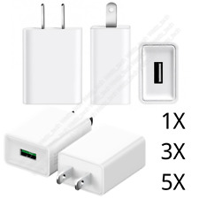 1/3/5Pack 5V 2A USB Wall Charger Power Adapter Lot For iPhone Samsung LG US Plug picture