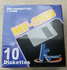 3 Pack k Hypermedia IBM Formatted 1.44MB MF-2HD Black 10 Diskettes Box Of 10-NEW picture