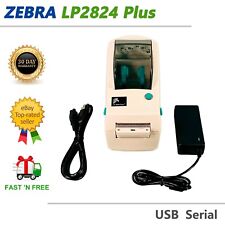 Zebra LP2824 Plus Compact Thermal Barcode Label Printer Dispenser USB picture