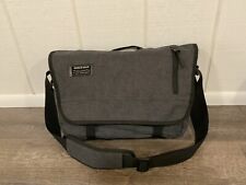 NEW Swiss Gear 16” Messenger Bag Padded Laptop Heather Gray Adjustable Strap picture