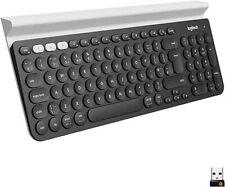 Logitech K780 Multi-Device Wireless Keyboard for Computer - Speckles, White picture
