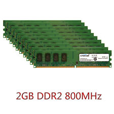 Crucial 20GB 16GB 8GB 4GB 2GB DDR2 800MHz PC2-6400U Desktop Memory DIMM RAM LOT picture