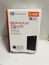 Seagate STHN2000400 Backup Plus Slim USB 3.0 2TB External Hard Drive - Black picture