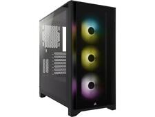 Corsair iCUE 4000X RGB ATX Mid Tower Computer PC Case Black 3x120mm RGB Fans picture