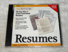 Rare 1999 Proventure Resumes • CD-ROM - Windows • Create Professional Resumes picture