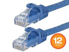 Monoprice Cat6 Ethernet Patch Cable - 7ft - Blue (12-Pack) 550MHz, UTP, 24AWG picture